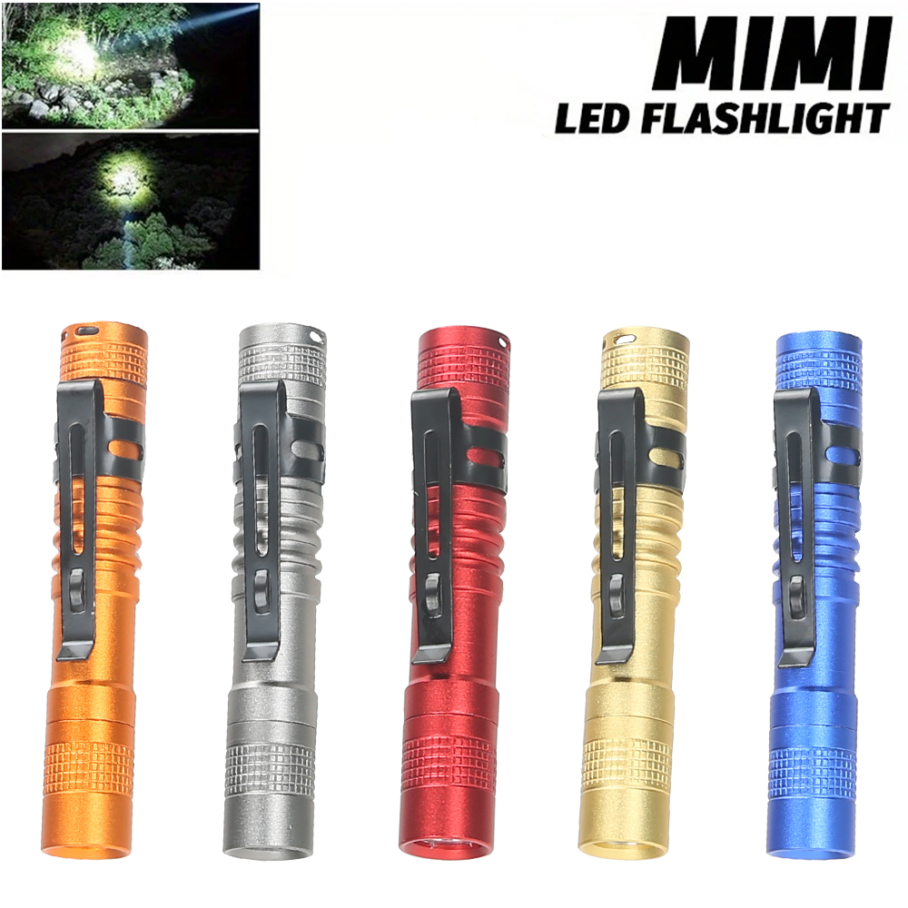 Outdoor Adventurer - Tragbare Mini-LED-Stiftleuchte mit Clip, ultrahell, hohe