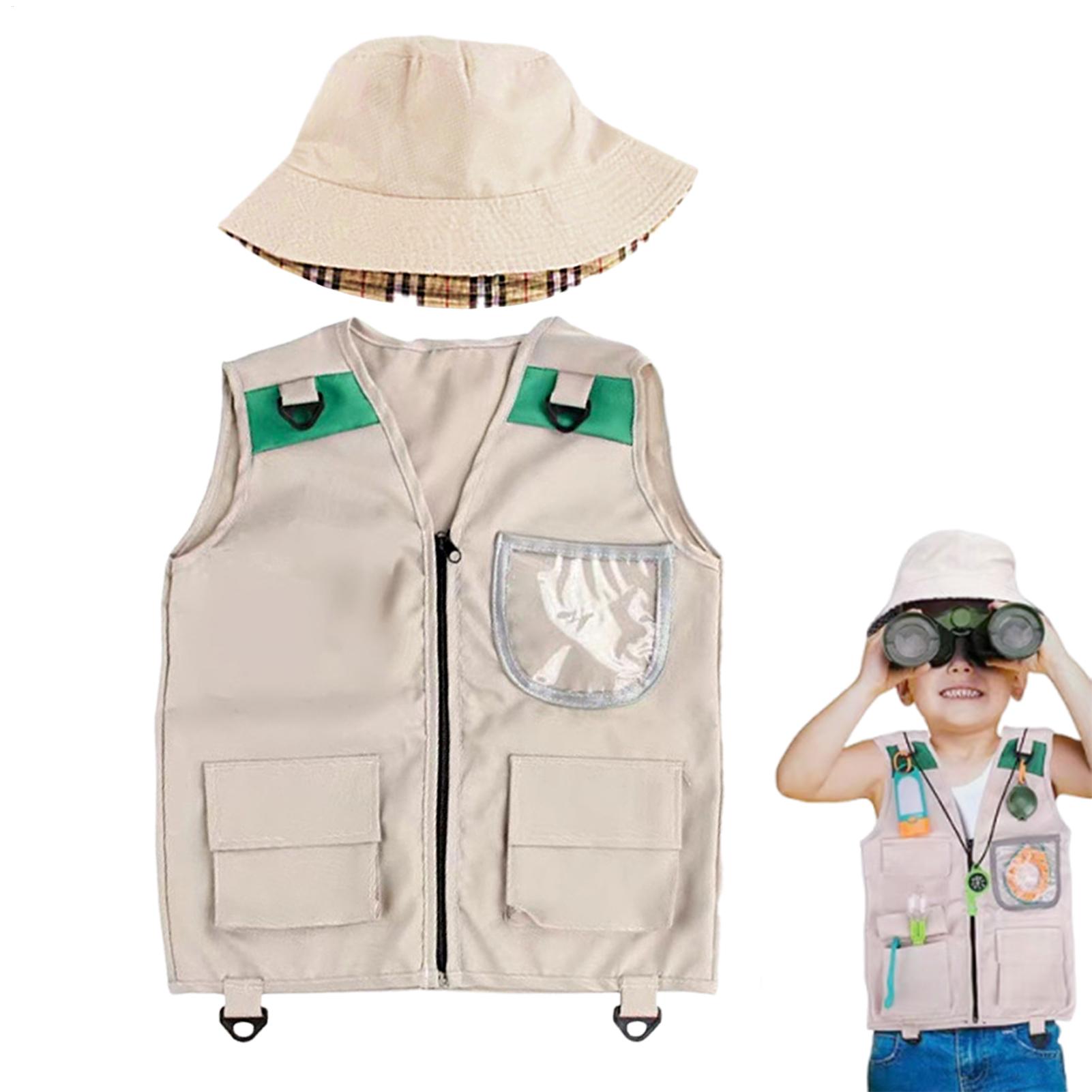 Outdoor Adventure Day - Safari Kinder Outdoor-Entdecker-Set, Cargo-Weste und Hut-Set,