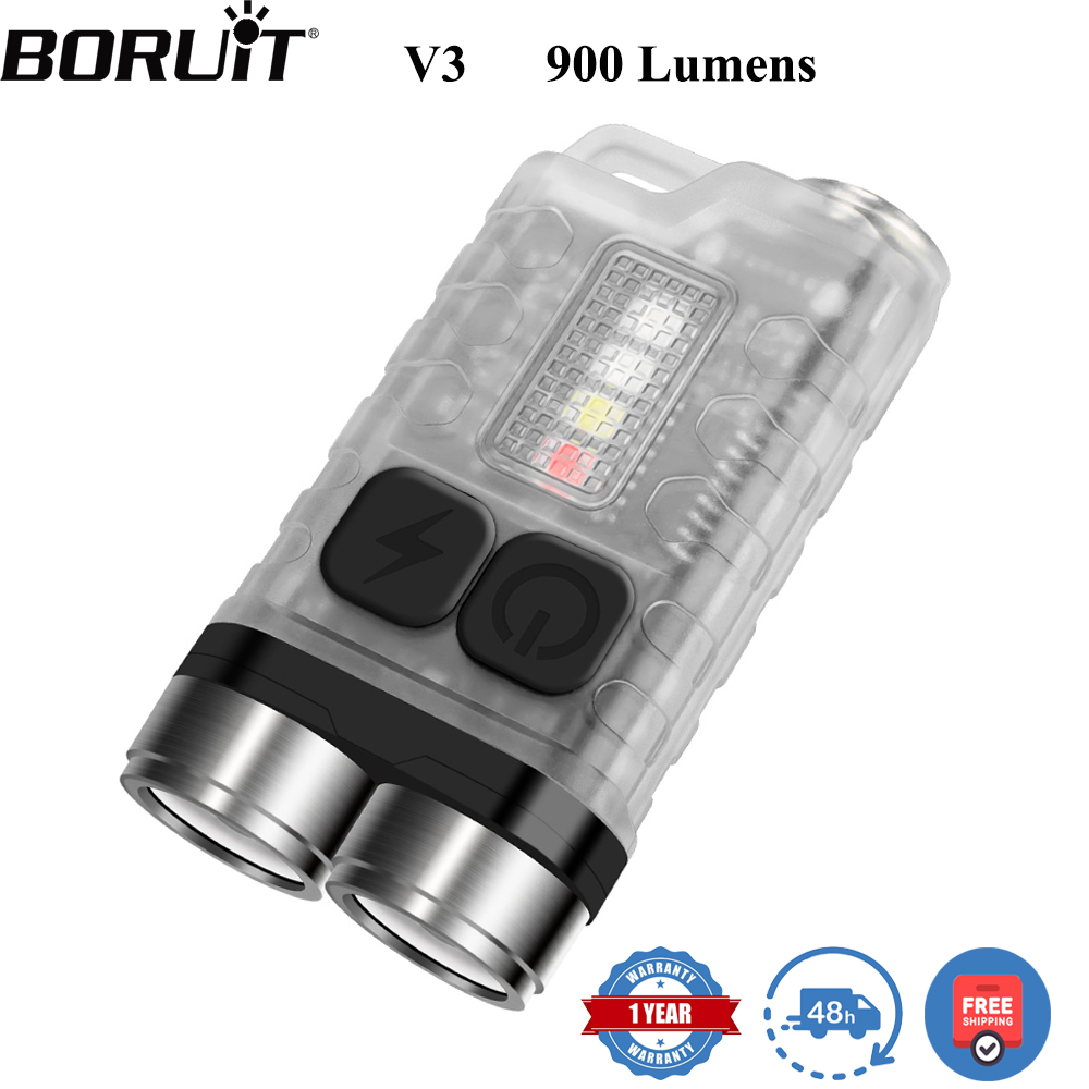 Outdoor Adventurer - BORUiT V3 LED-Schlüsselanhänger, tragbare 900 lm