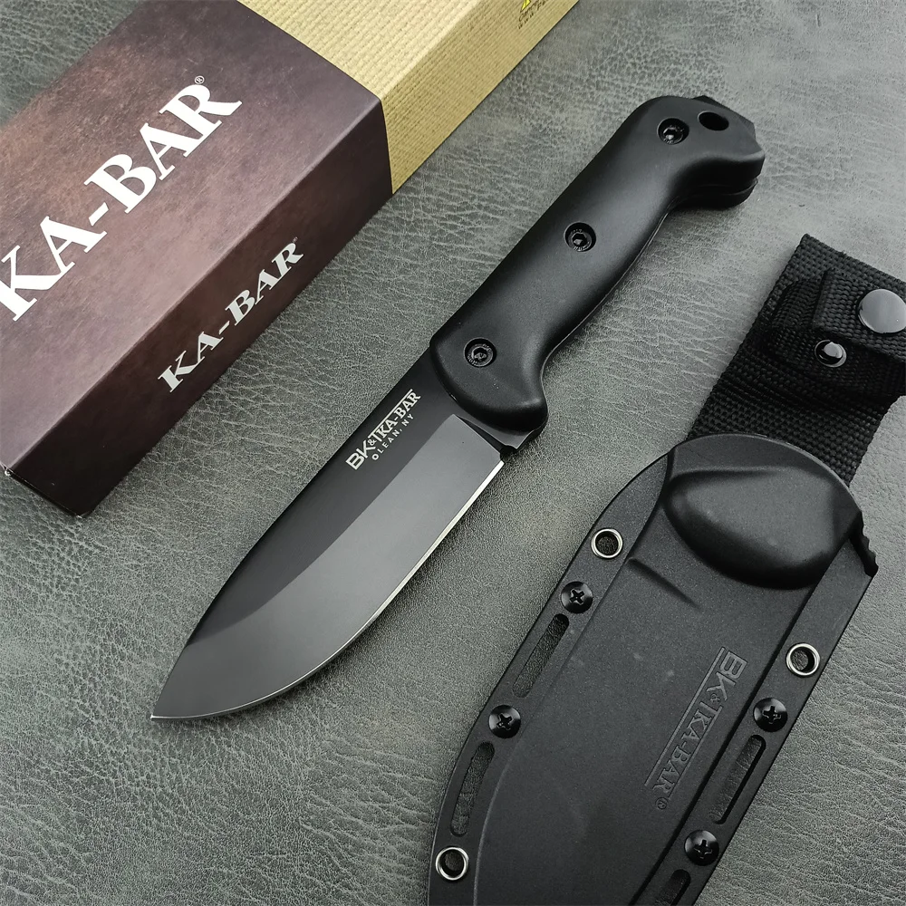 Survival Knife Full Tang - Feststehende Klinge Schneidmesser BK2 Outdoor Hochhärte-Campingmesser