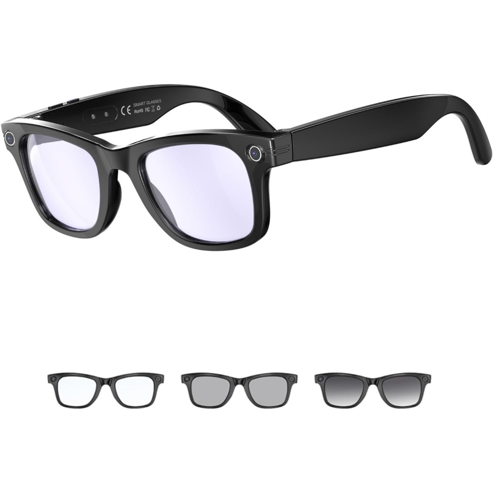 Outdoor Adventure Video - KI-gestützte Smart-Brille mit Kamera, Bluetooth, 1080p