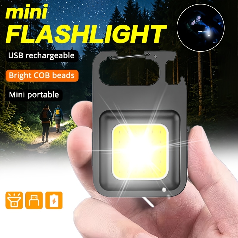 Outdoor Adventurer - Tragbare Schlüsselanhänger-Leuchte Mini Multifunktionale Camping-Taschenlampe USB