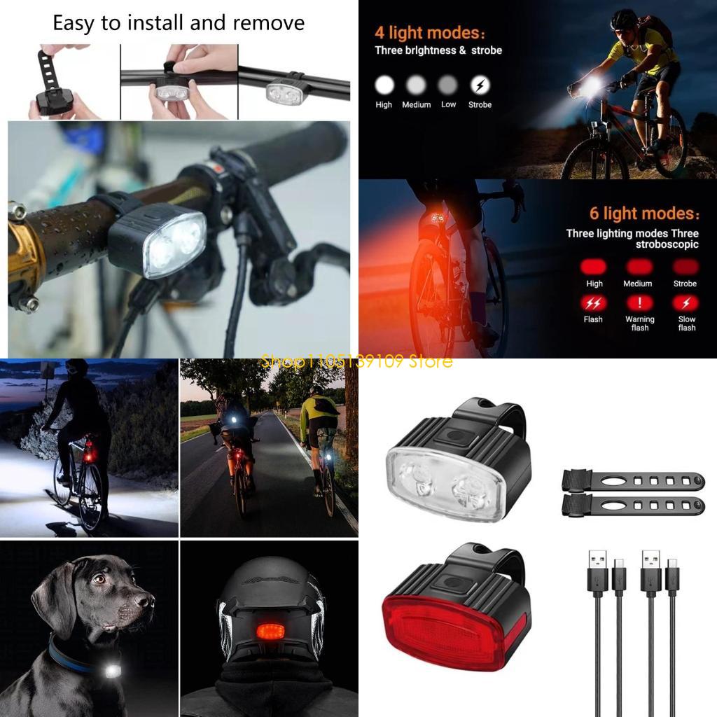 Outdoor Adventure Day - LED -Fahrrad -Vorder- und Rücklichter mit