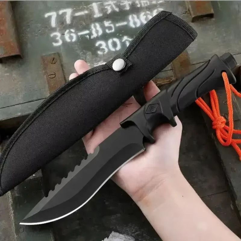 Survival Knife Full Tang - Outdoor-Messer mit hoher Härte, feststehende Klinge,