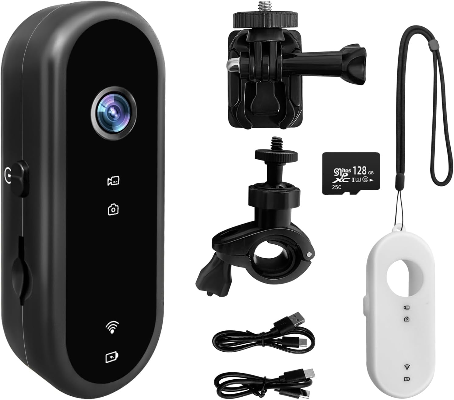 Outdoor Adventure Video - Mini WLAN-Actionkamera 1080P, Tragbare Daumen-Körperkamera mit