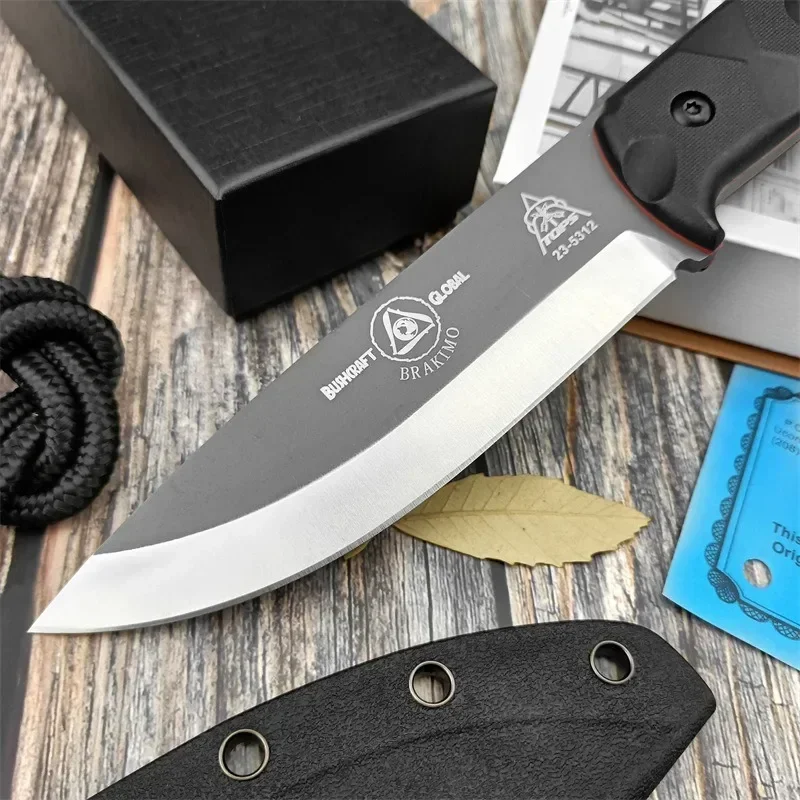 Tragbares D2-Stahl-Messer mit  – Survival Knife Full Tang Bewertung und Preis
