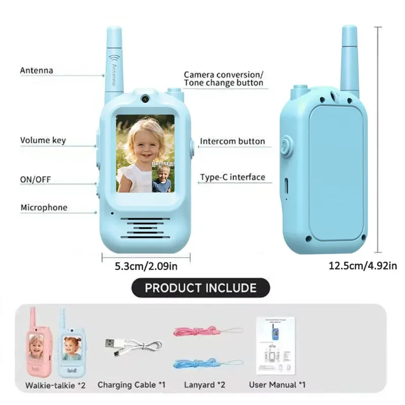 2 Stück Kinder-Video-Walkie-Ta – Outdoor Adventure Video Bewertung und Preis